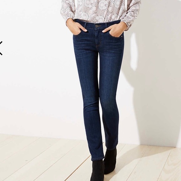 LOFT Denim - Ann Taylor LOFT size 6 modern straight jeans EUC